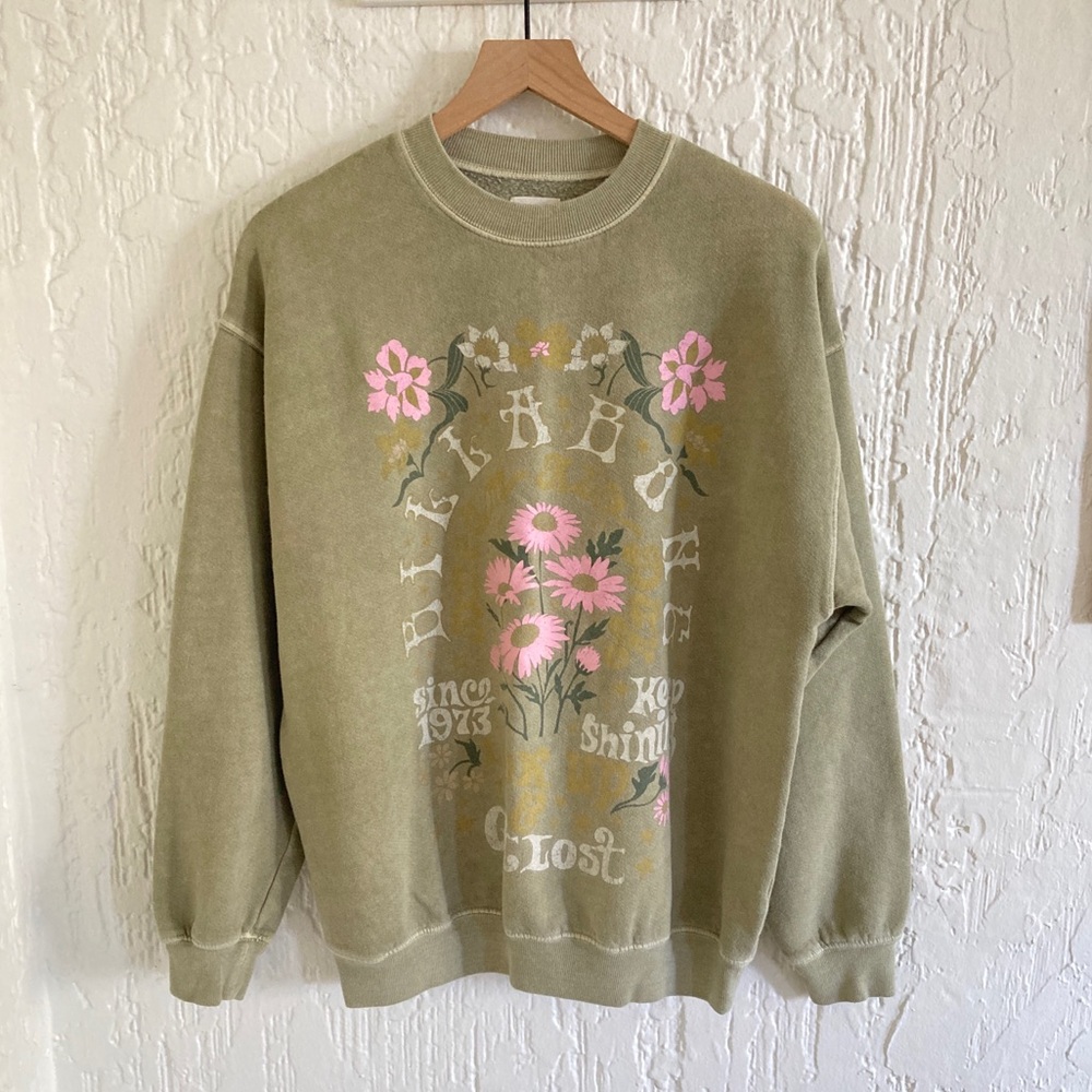 Billabong Matcha Green Sweatshirt Size XS
